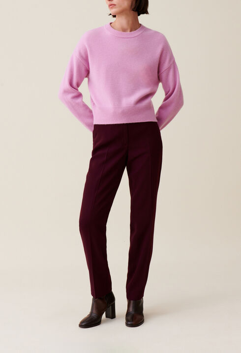 Kaschmirpullover mit CP-Stickerei