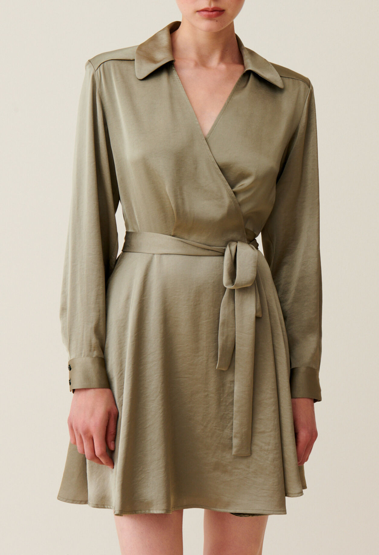 Robe courte portefeuille vert