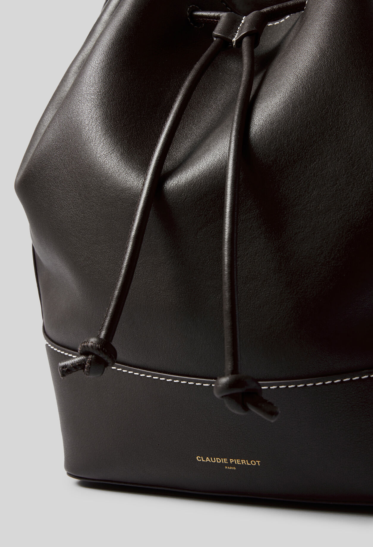 Large Leather Bucket Bag