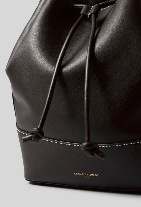 Large Leather Bucket Bag