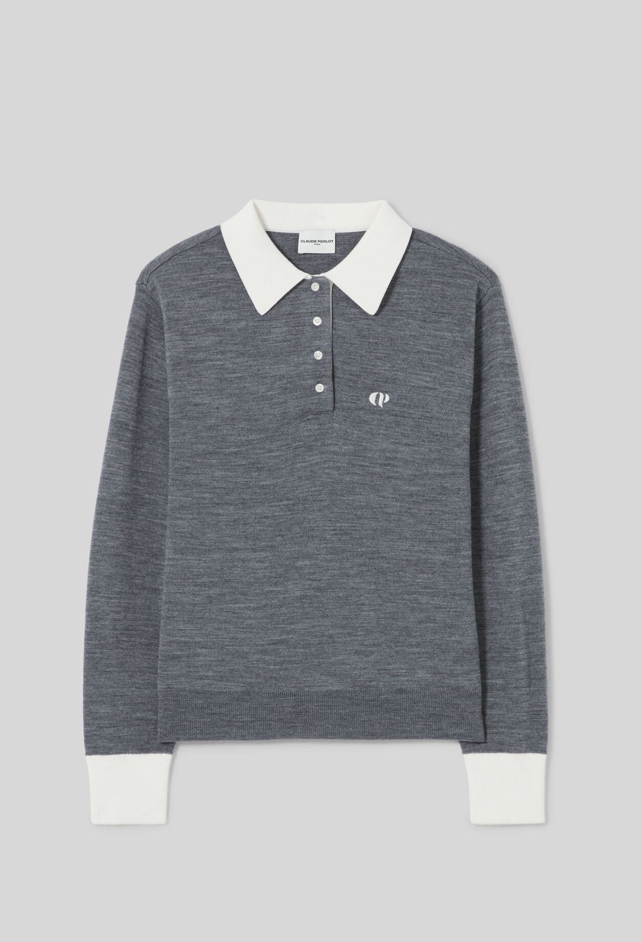 Pull polo maille fine
