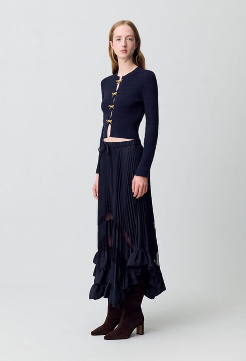 Midi pleated skirt 