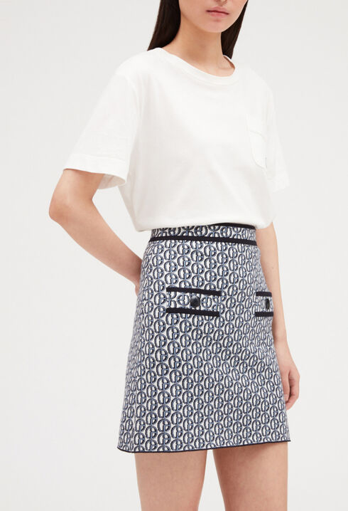 Short skirt with CP monogram