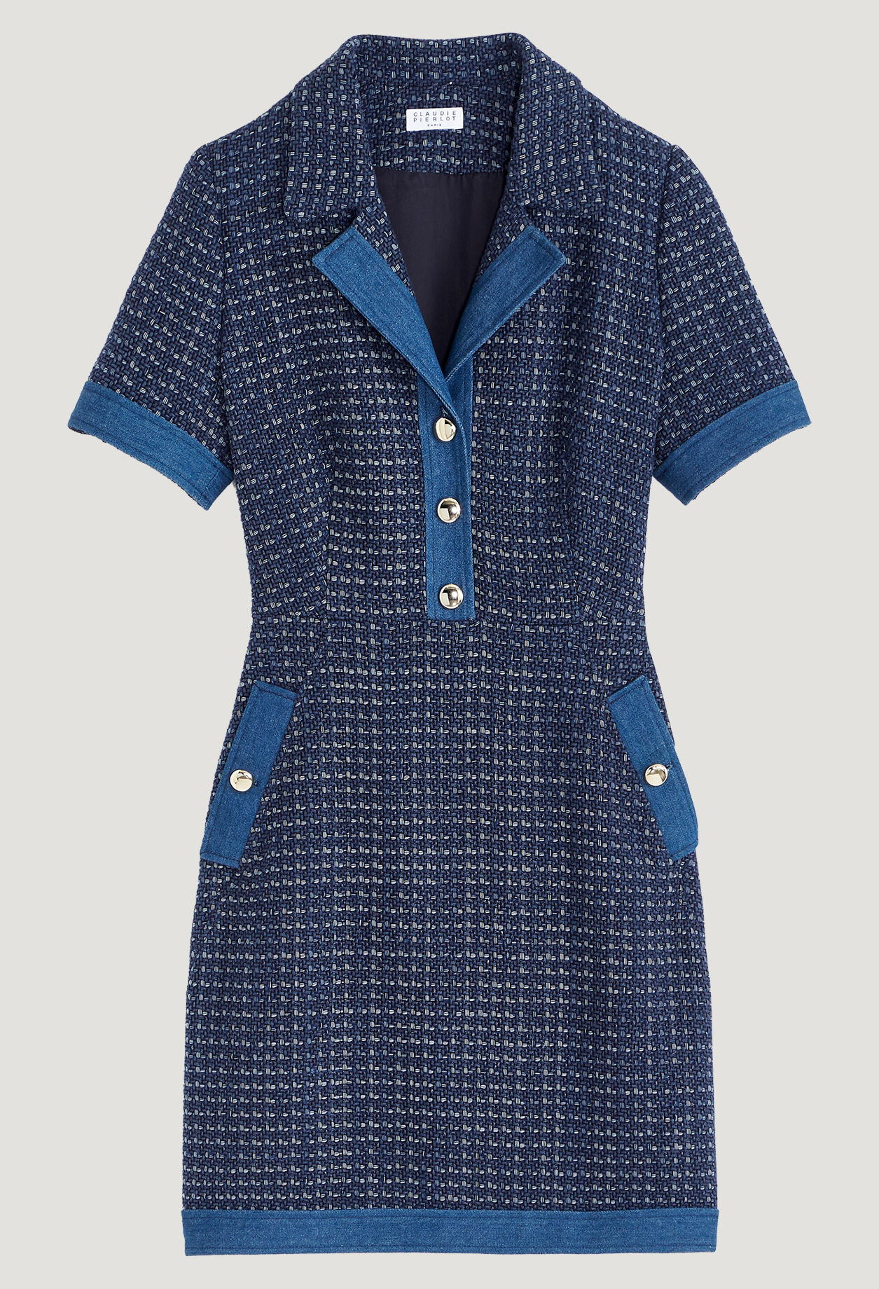 Kurzärmeliger Kleid