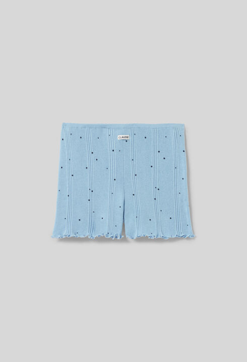 Feinstrick-Shorts