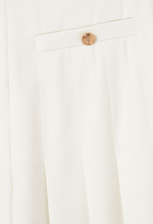 Pantalon large à plis
