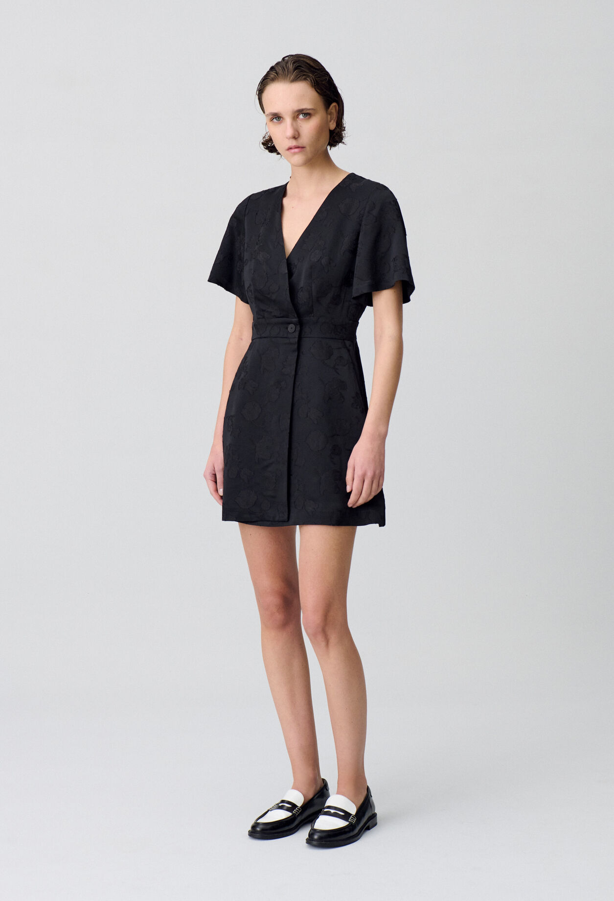 Wrap-Style Mini Dress
