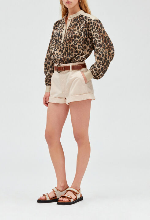 Baumwollshorts, beige