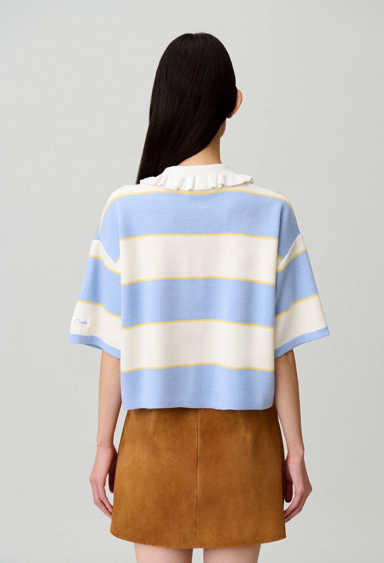 Polo maille rayures