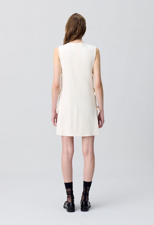 Short dress with bows