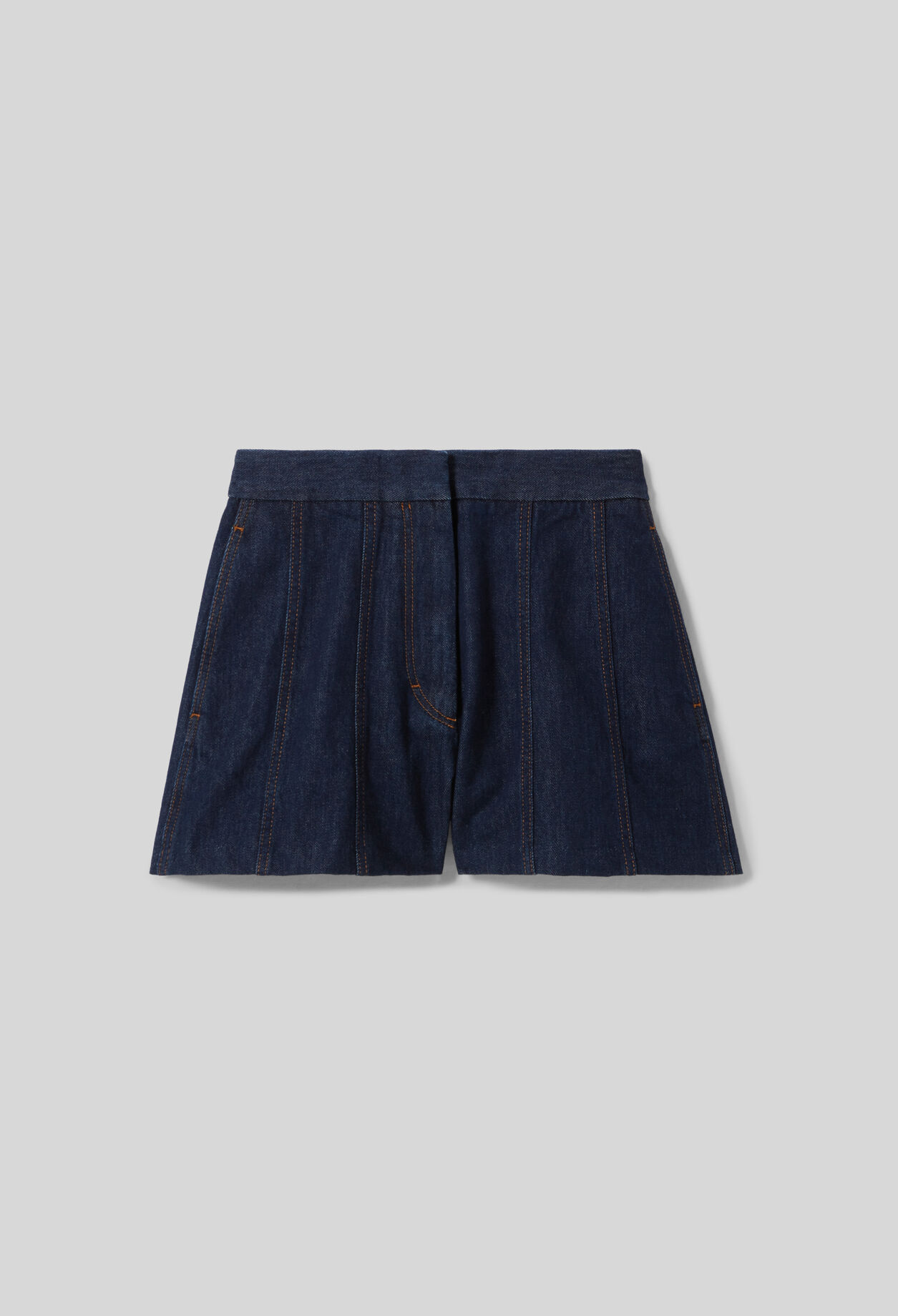 Short court denim brut