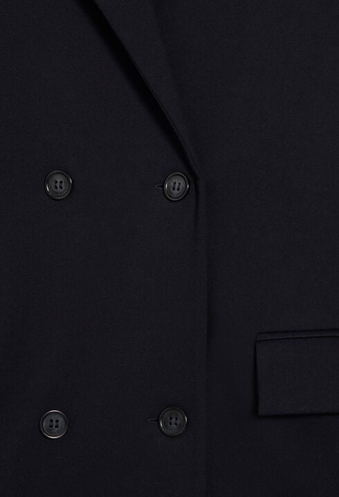 Navy blue suit jacket