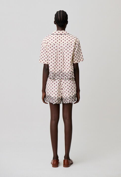 Chemise coton broderie