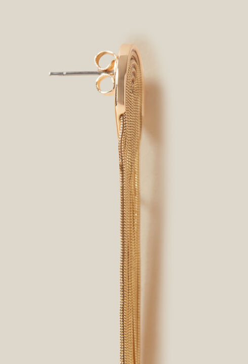 Gold cascade earrings