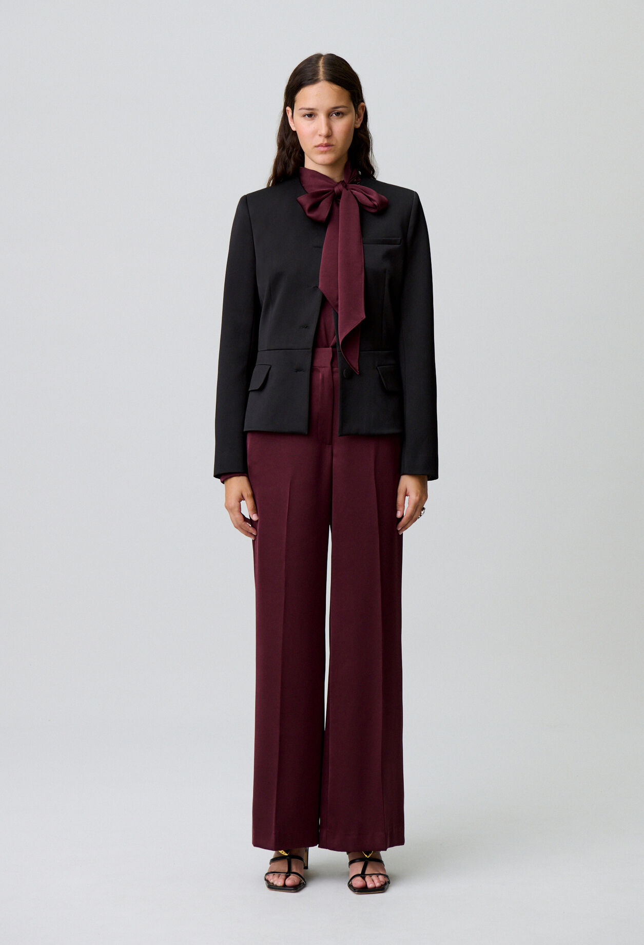 Pantalon fluide satiné