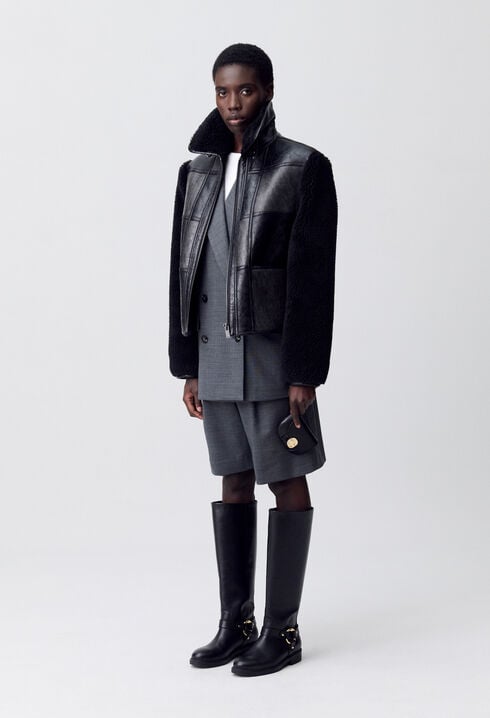 Mixed-material jacket