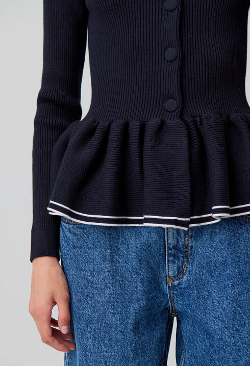 Cardigan maille cintré
