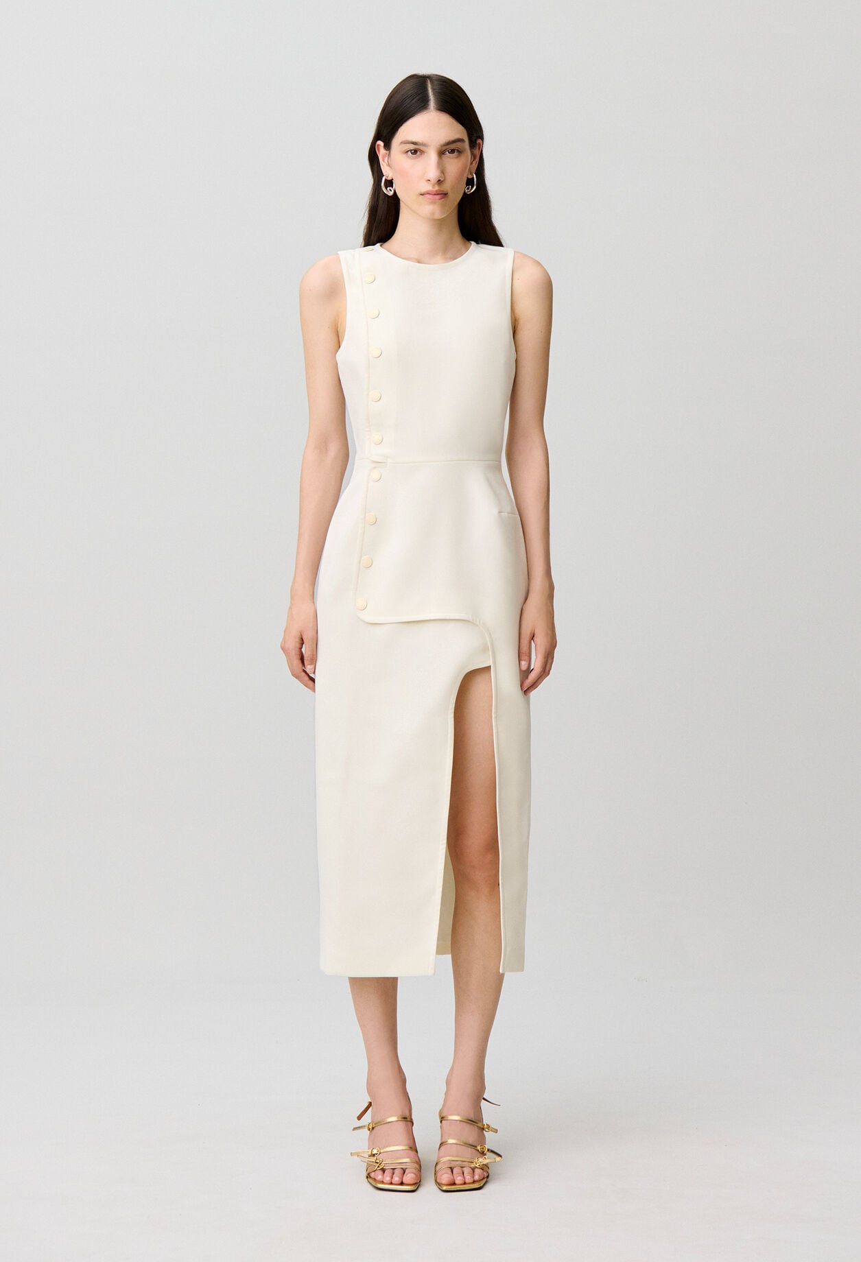 &Auml;rmelloses langes Kleid