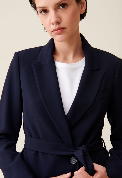 Marineblauer Blazer 
