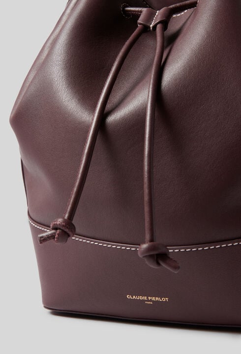 Large Leather Bucket Bag