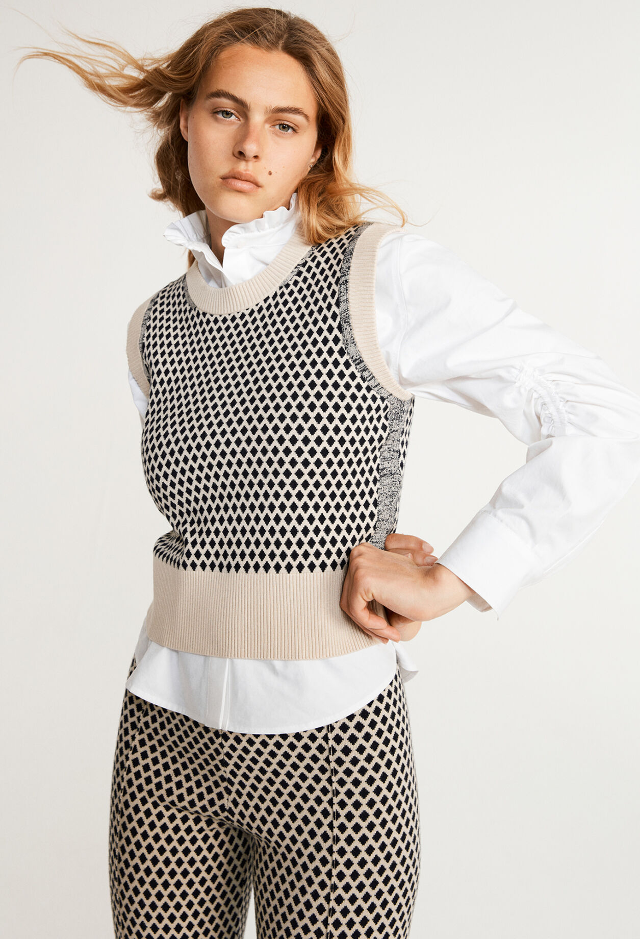 Ärmelloser Pullover