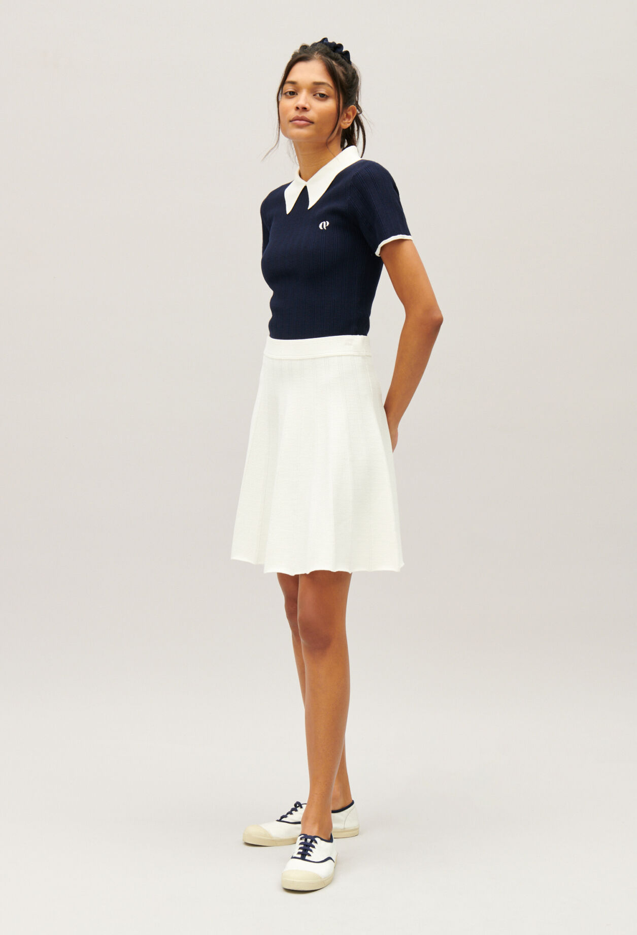 Ecru tennis skirt