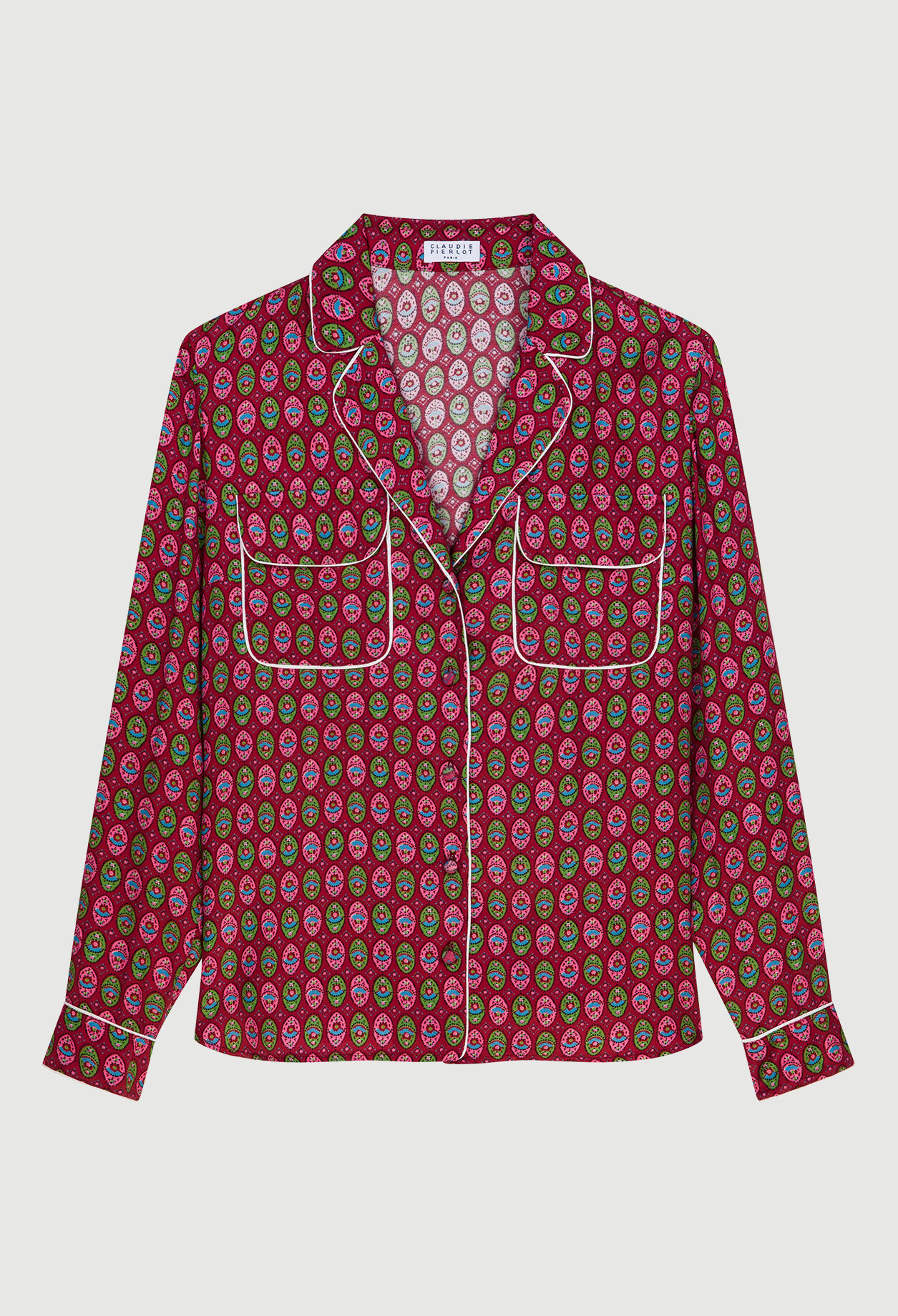 Gemusterte Bluse