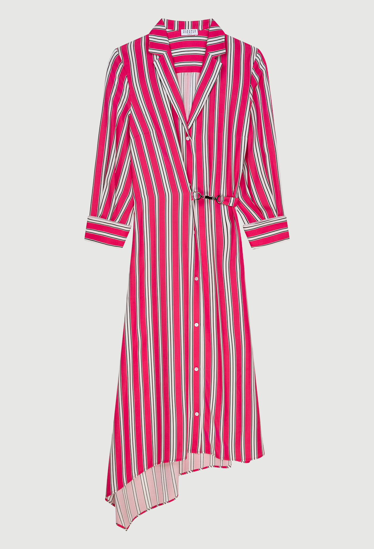 Midi-Kleid mit Streifen