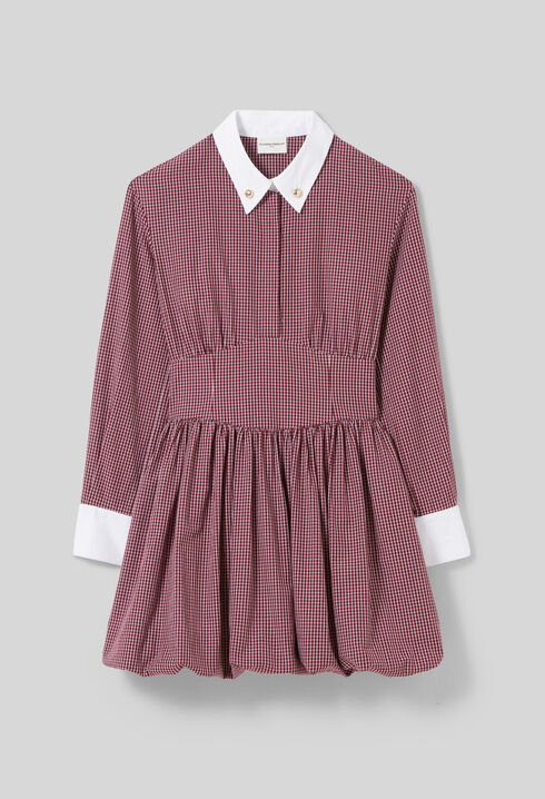 Short checked dress