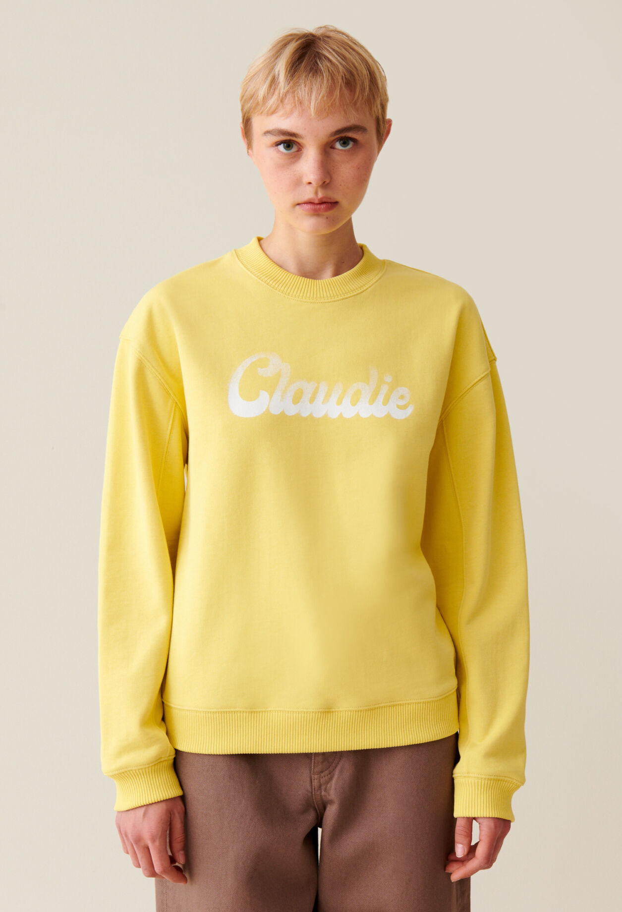 Sweatshirt ample imprimé Claudie