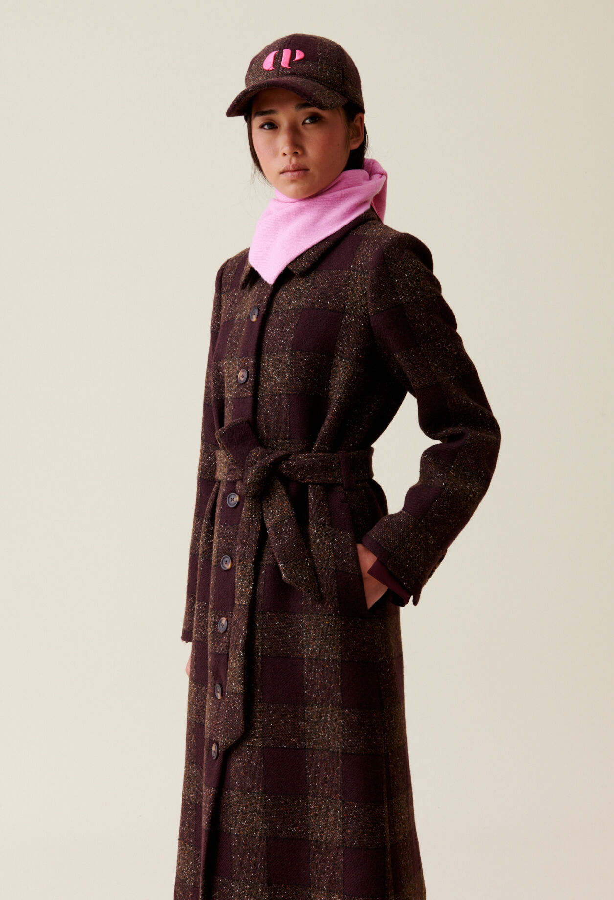 Wool blend coat