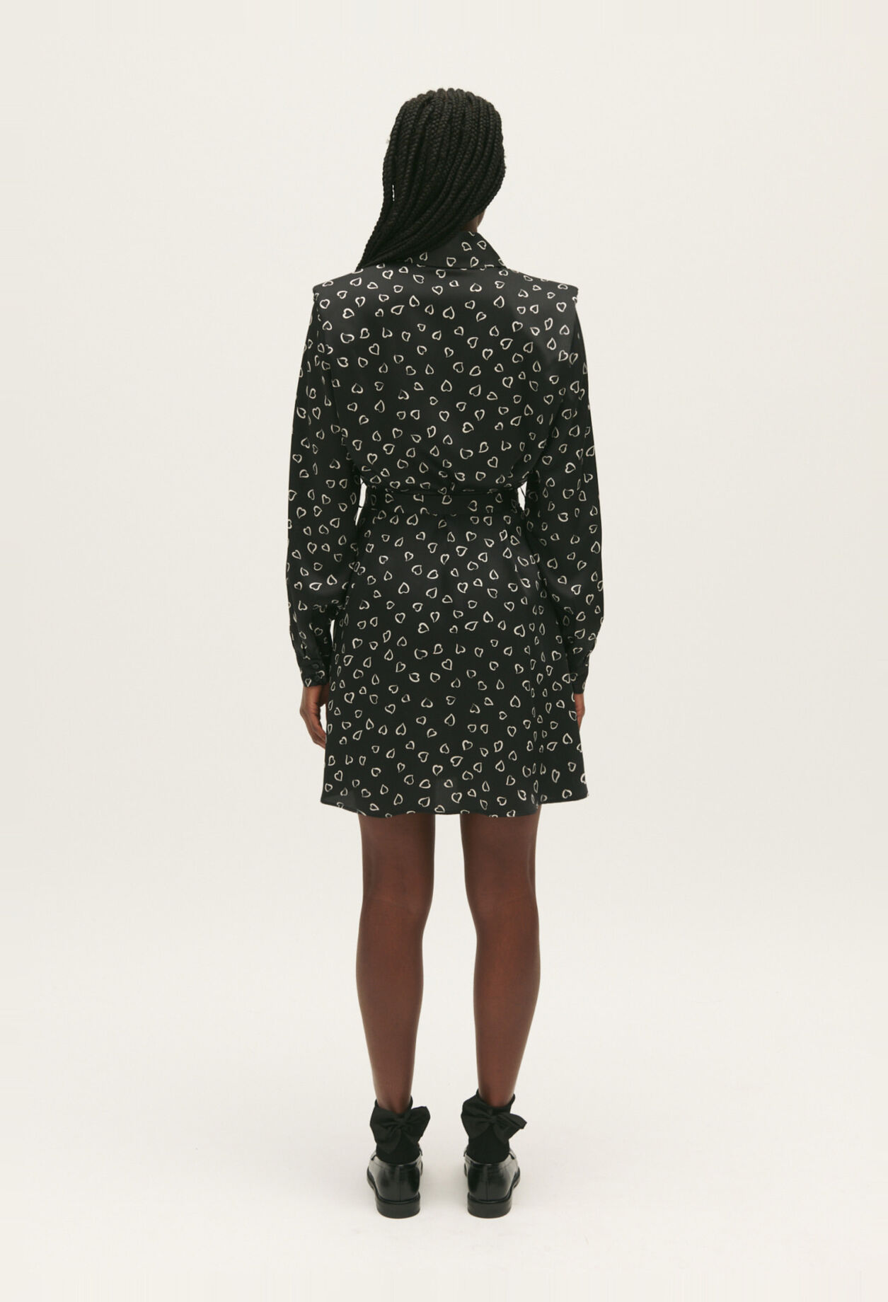 Robe courte imprimé cœurs