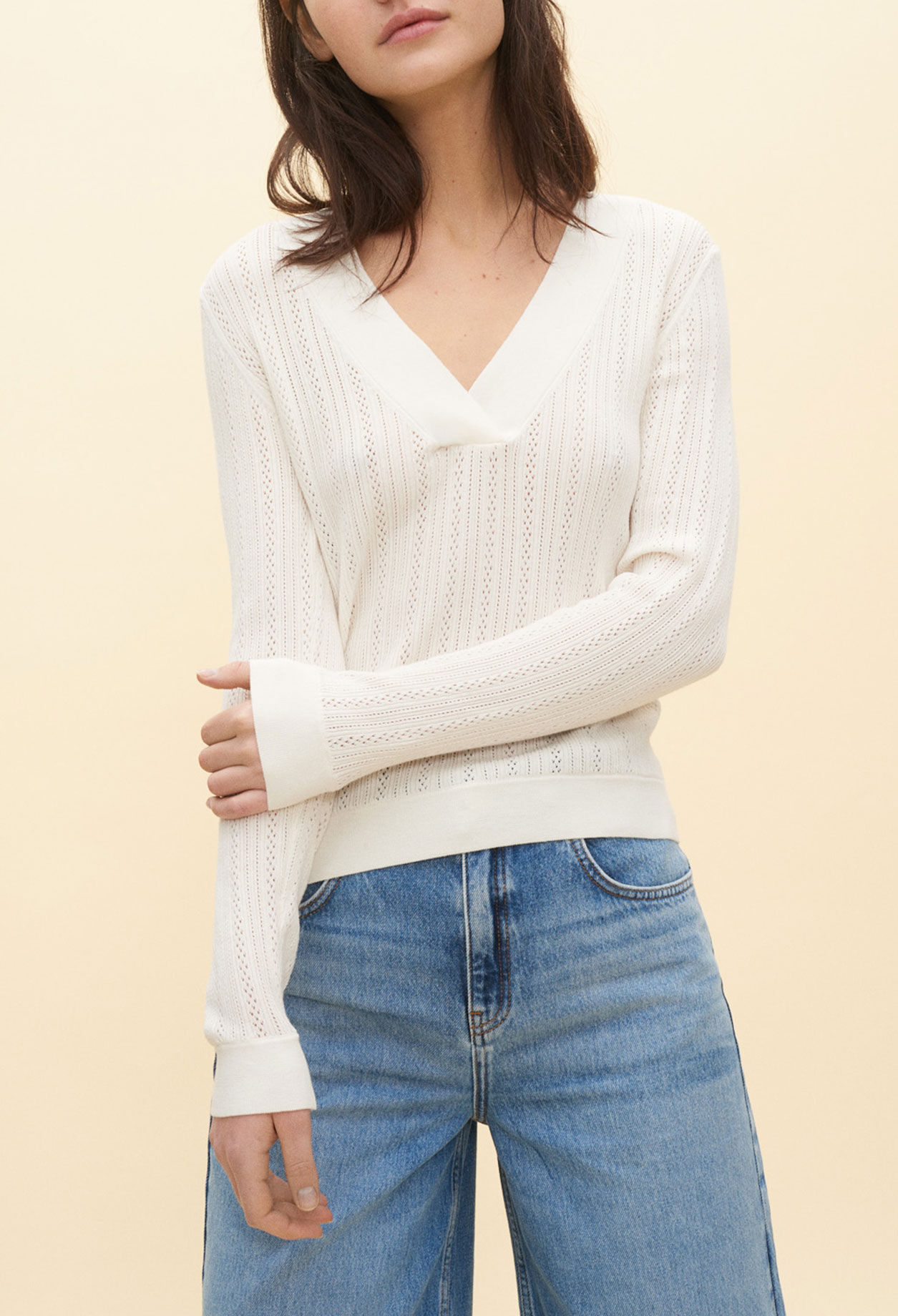 Pullover mit V-Ausschnitt