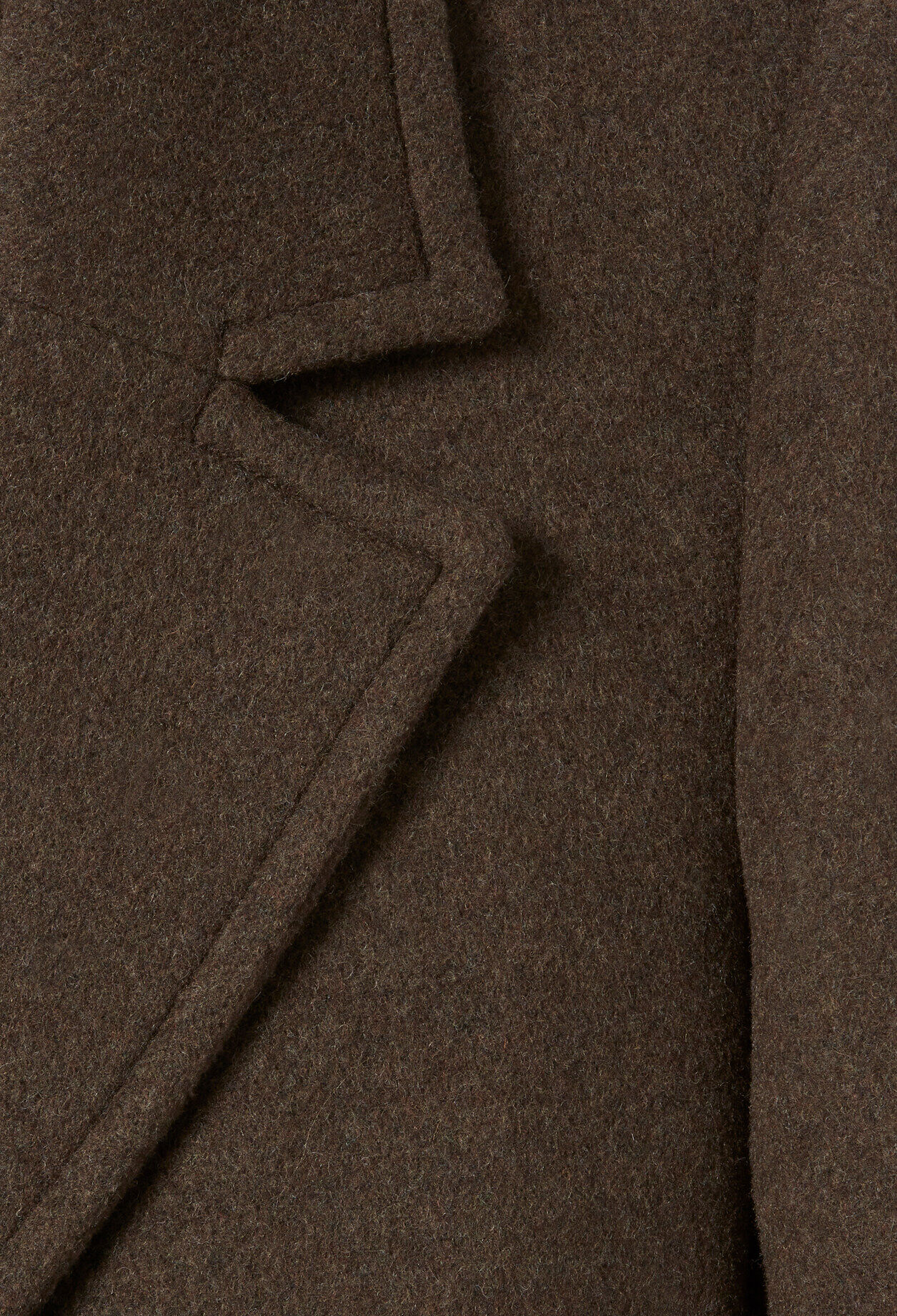 Langer Wollmantel