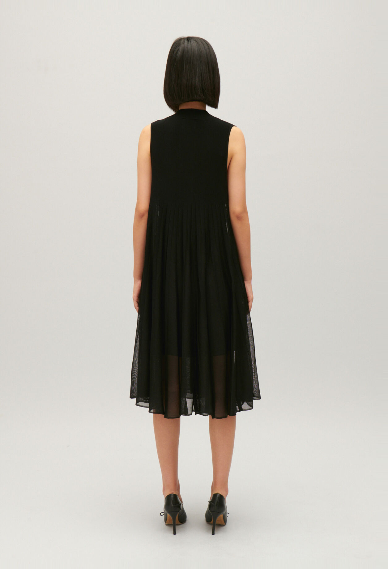 Langes Strickkleid
