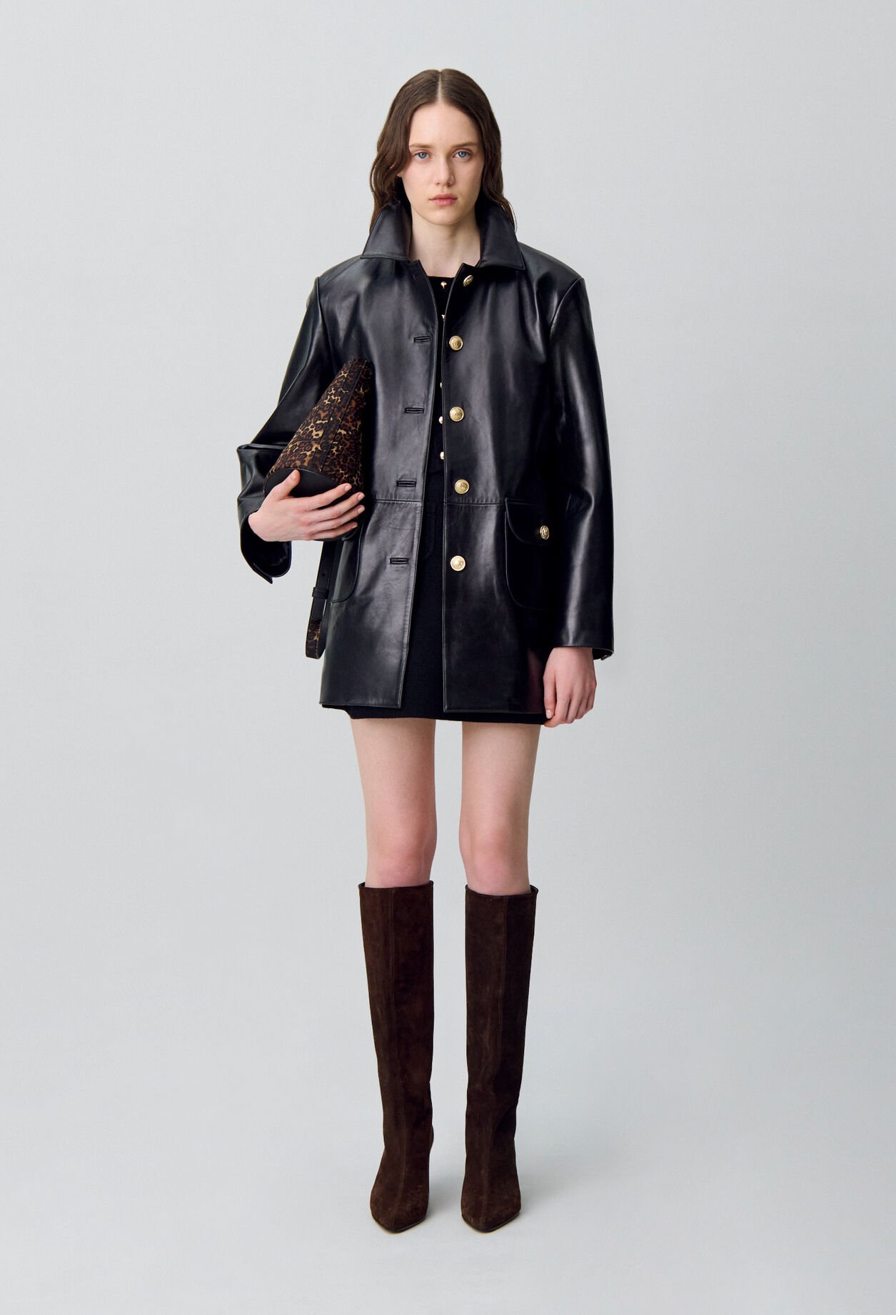 Oversized Leather Jacket