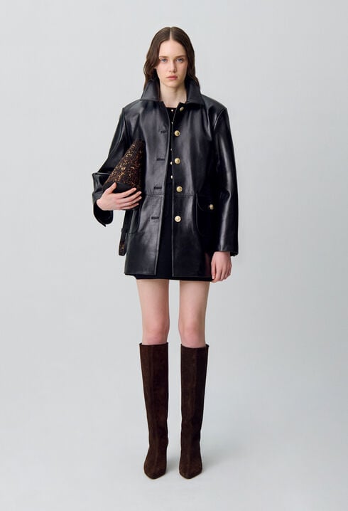 Oversized Leather Jacket