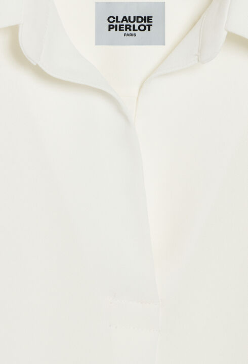 Ecru flowing blouse