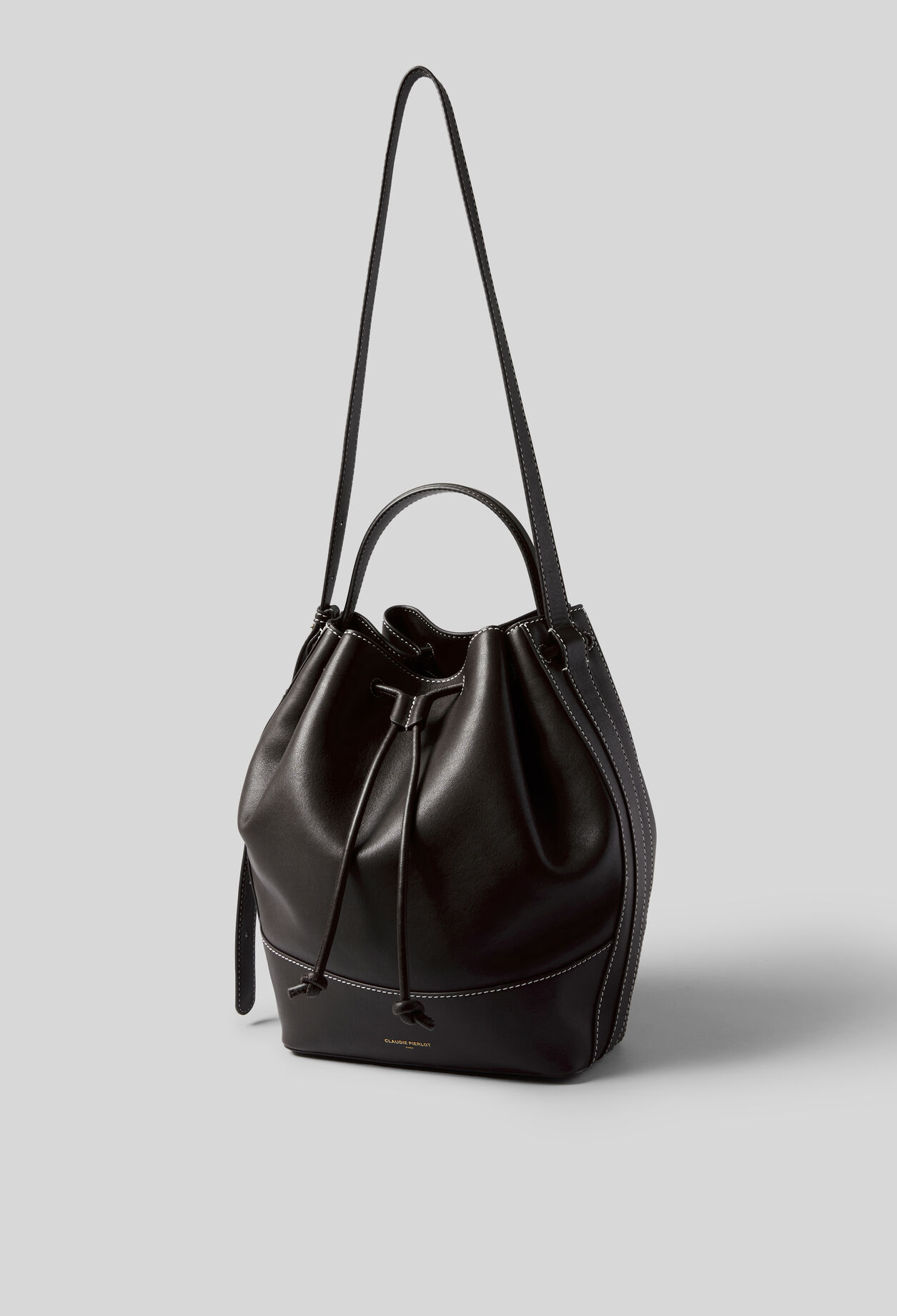 Large Leather Bucket Bag