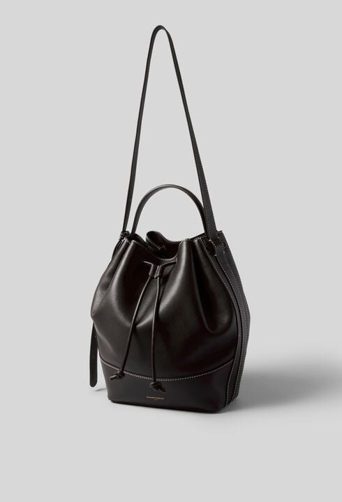 Large Leather Bucket Bag