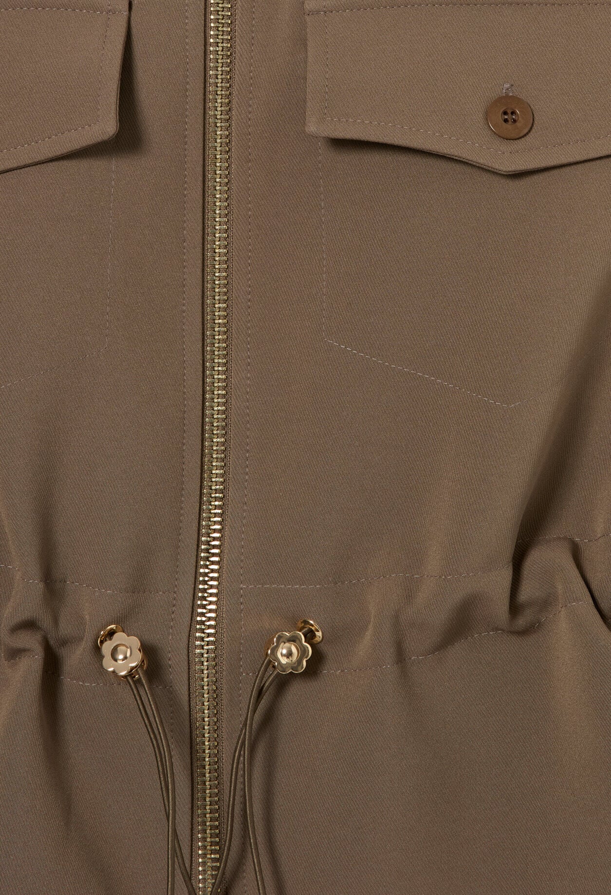 Veste &agrave; basque fleur dor&eacute;s