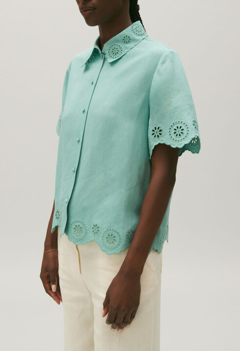Broderie anglaise shirt