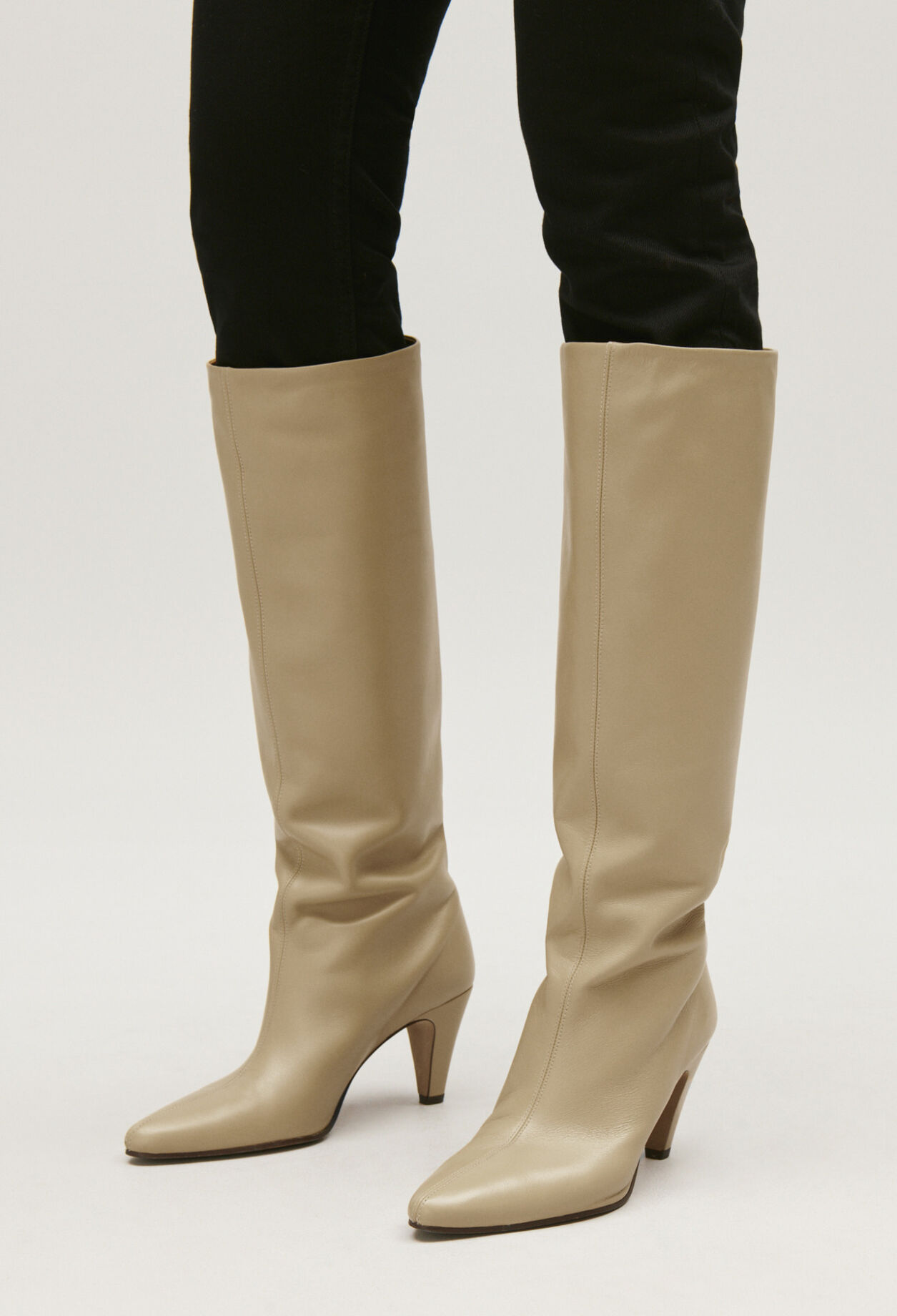 Bottes hautes cuir