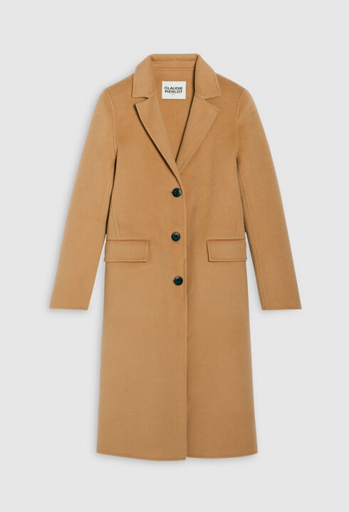 Straight mid-length coat