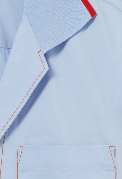 Chemise oversize contrastée