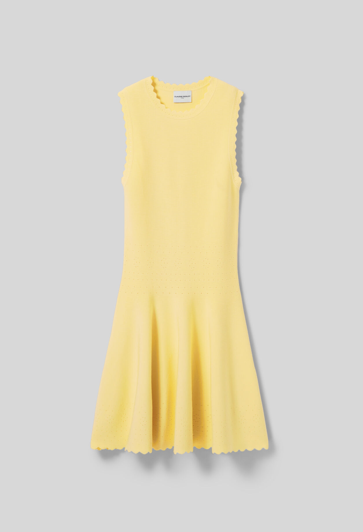 Robe courte patineuse fine maille