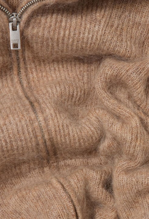 Cardigan maille effet bross&eacute;