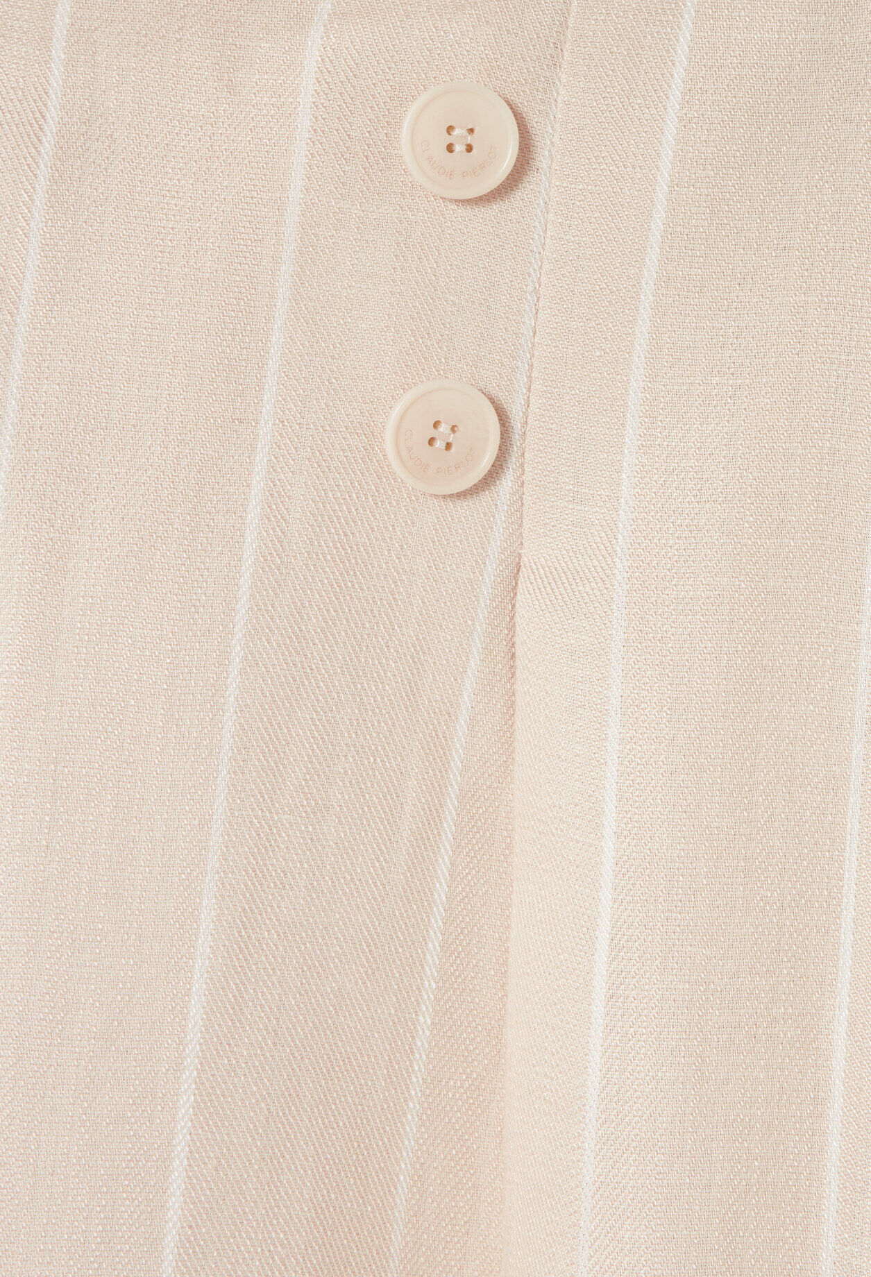 Weite Anzughose aus Viskose-Leinen