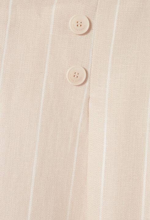 Weite Anzughose aus Viskose-Leinen