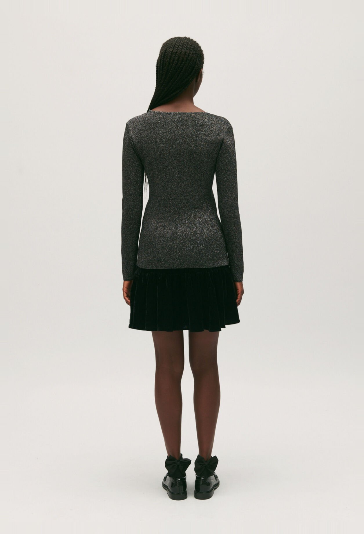 Silver sparkling jumper